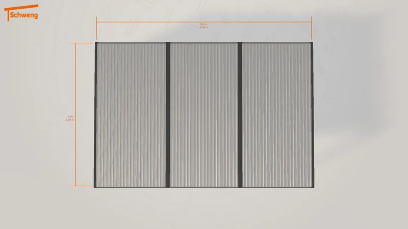 #DE Schweng Flachdachcarport C600 (ID 5mg3w8) #MTG