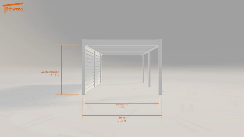 #DE Schweng Flachdachcarport C600 (ID pb3577) #MTG