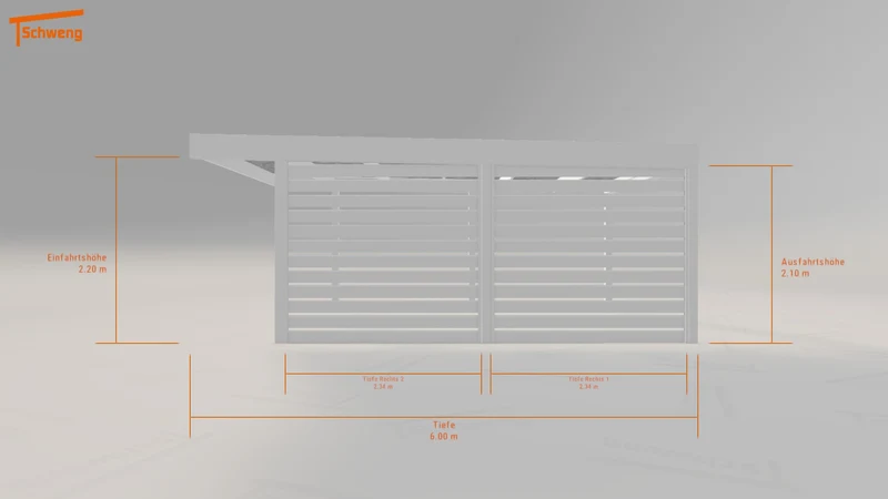 #DE Schweng Flachdachcarport C600 (ID pb3577) #MTG