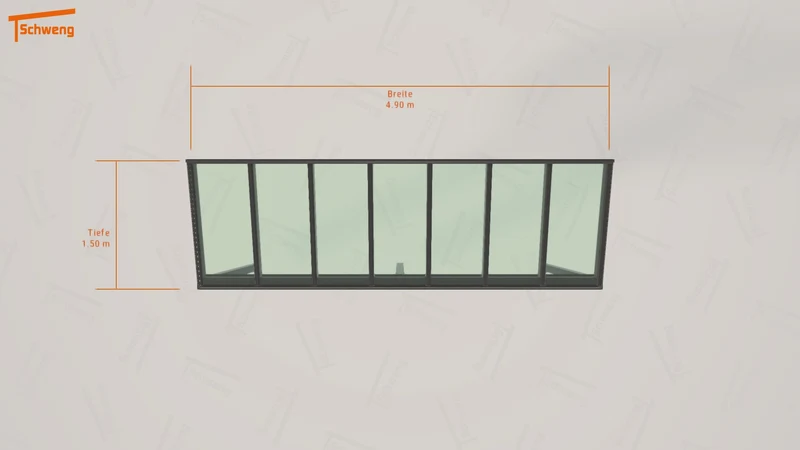 #DE Schweng Terrassenüberdachung S350 (ID 77g3j2)