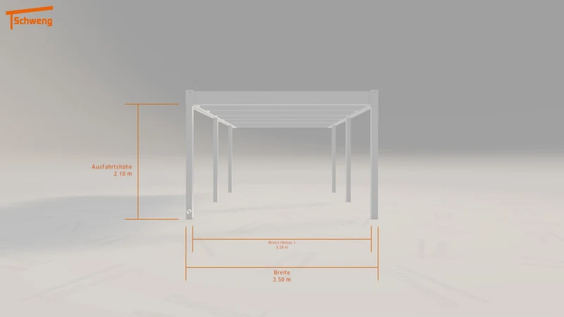 #DE Schweng Flachdachcarport C600 (ID 77g3b2) #MTG