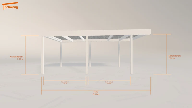 #DE Schweng Flachdachcarport C600 (ID 77g3b2) #MTG