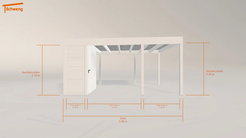 #AT Schweng Flachdachcarport C600+ (ID n5354g) #MTG