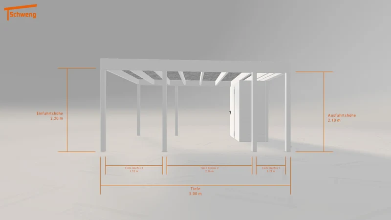 #AT Schweng Flachdachcarport C600+ (ID n5354g) #MTG