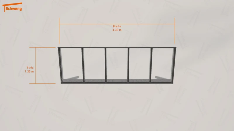 #DE Schweng Terrassenüberdachung S350 (ID dvwv38)
