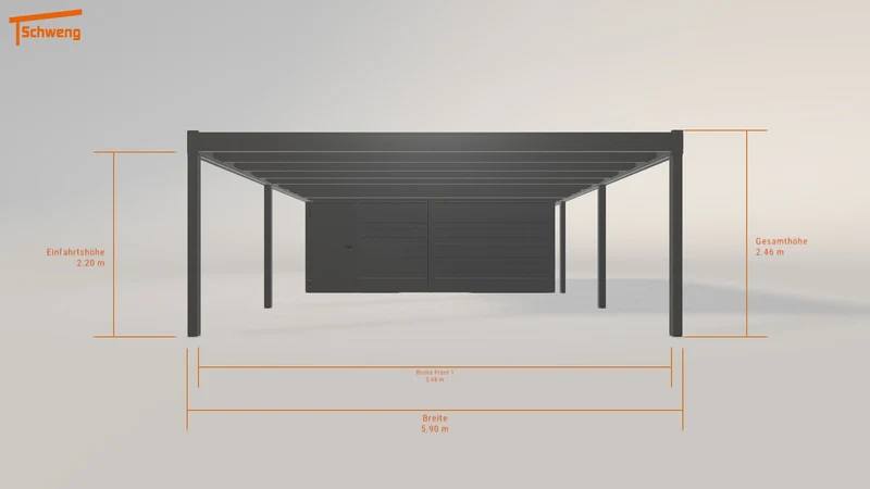 #DE Schweng Flachdachcarport C600 (ID dvw9rx)
