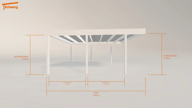 #DE Schweng Flachdachcarport C600 (ID w3r5bb) #MTG