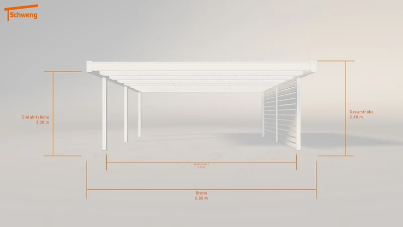 #DE Schweng Flachdachcarport C600 (ID 85r327) #MTG