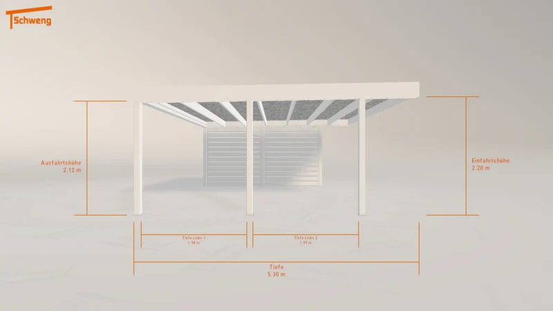 #DE Schweng Flachdachcarport C600 (ID 85r327) #MTG