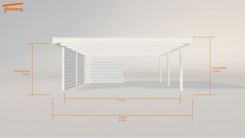 #DE Schweng Flachdachcarport C600 (ID 77g4jg) #MTG