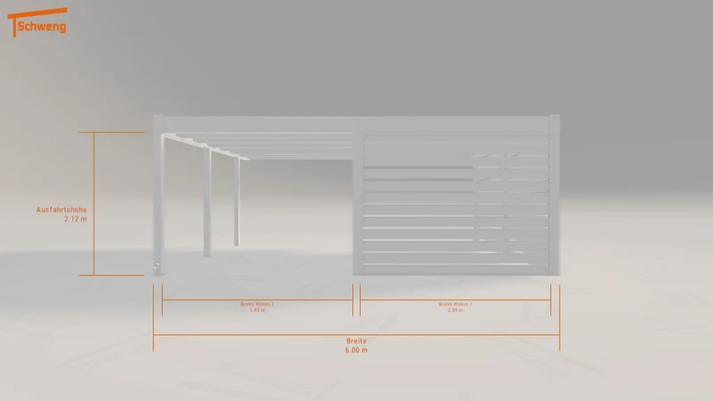 #DE Schweng Flachdachcarport C600 (ID 77g4jg) #MTG