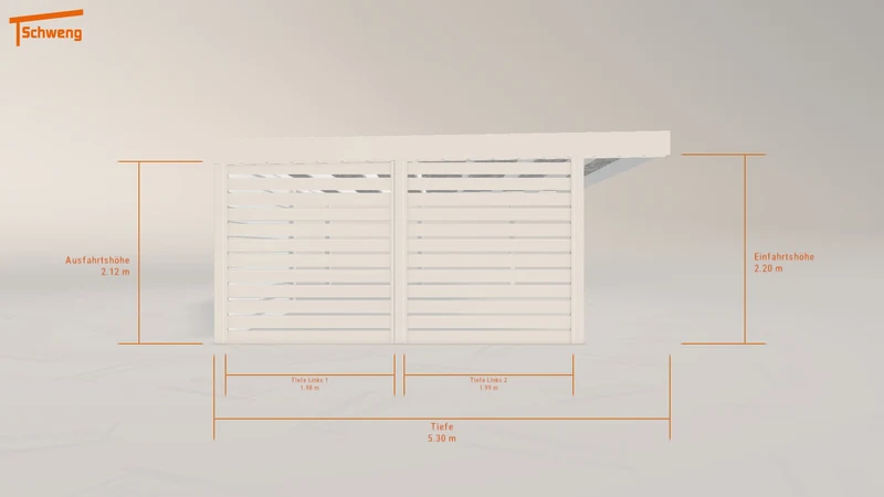 #DE Schweng Flachdachcarport C600 (ID 77g4jg) #MTG