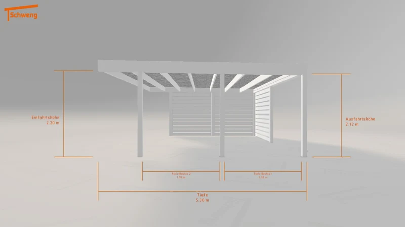 #DE Schweng Flachdachcarport C600 (ID 77g4jg) #MTG
