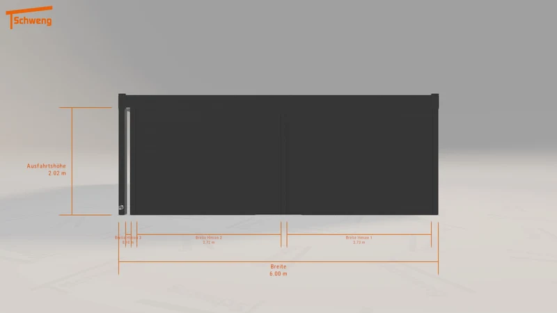 #DE Schweng Flachdachcarport C600 (ID 42gymy)