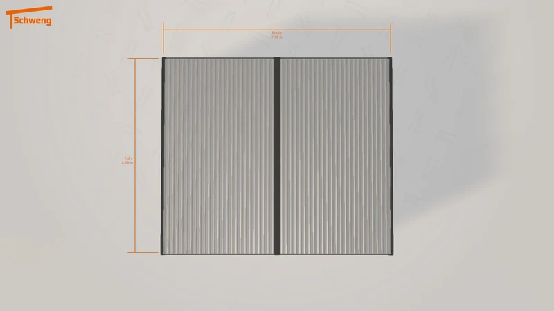 #DE Schweng Flachdachcarport C600+ (ID 5mg5vw) #MTG