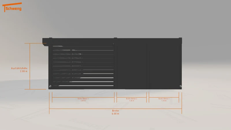 #DE Schweng Flachdachcarport C600+ (ID v4dzny) #MTG
