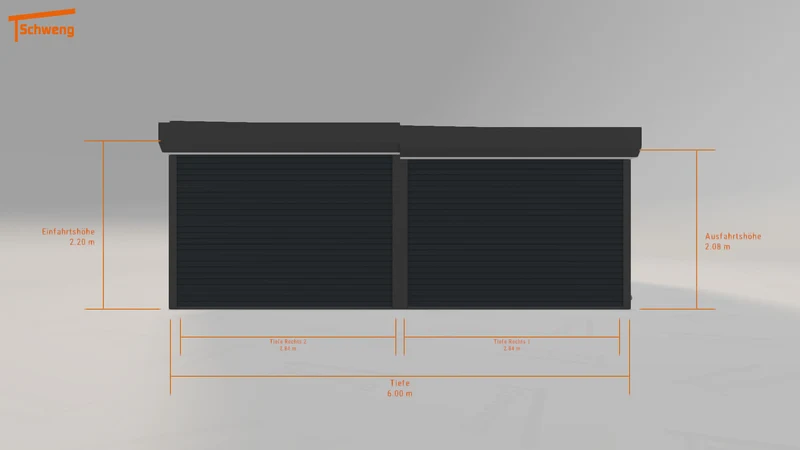 #DE Schweng Flachdachcarport C600+ (ID v4dzny) #MTG