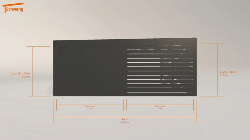 #DE Schweng Flachdachcarport C600+ (ID mj3w98) #MTG