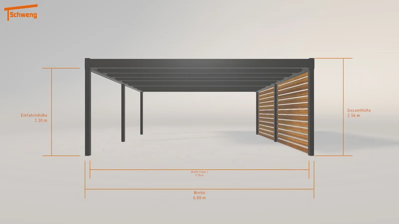 #DE Schweng Flachdachcarport C600+ (ID x7kzxb) #MTG