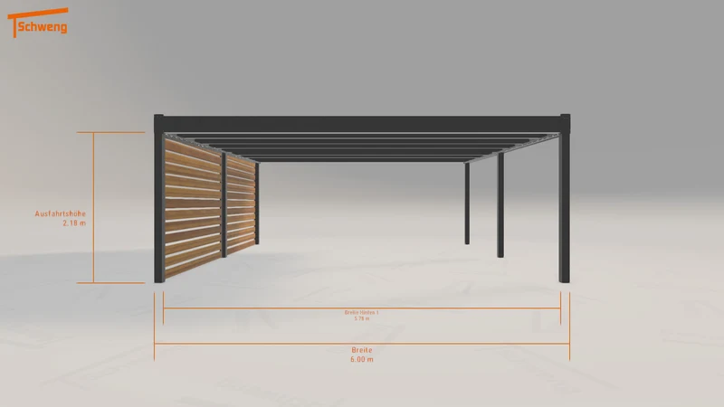 #DE Schweng Flachdachcarport C600+ (ID x7kzxb) #MTG
