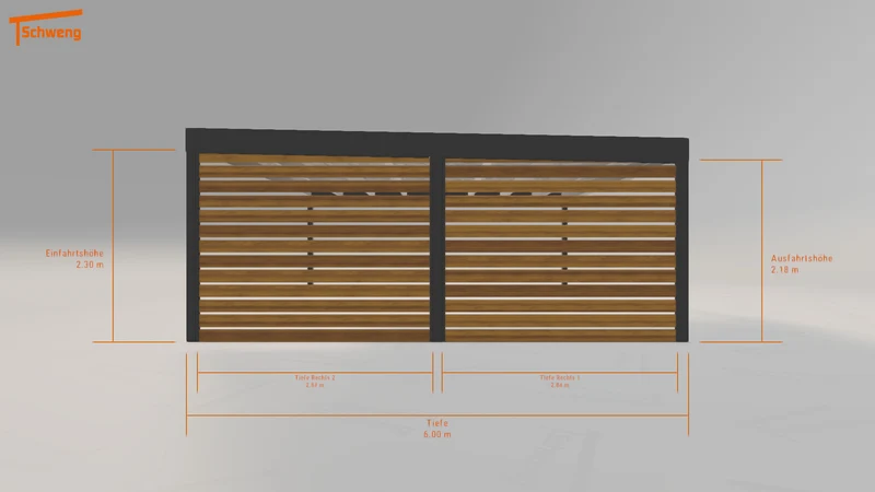 #DE Schweng Flachdachcarport C600+ (ID x7kzxb) #MTG