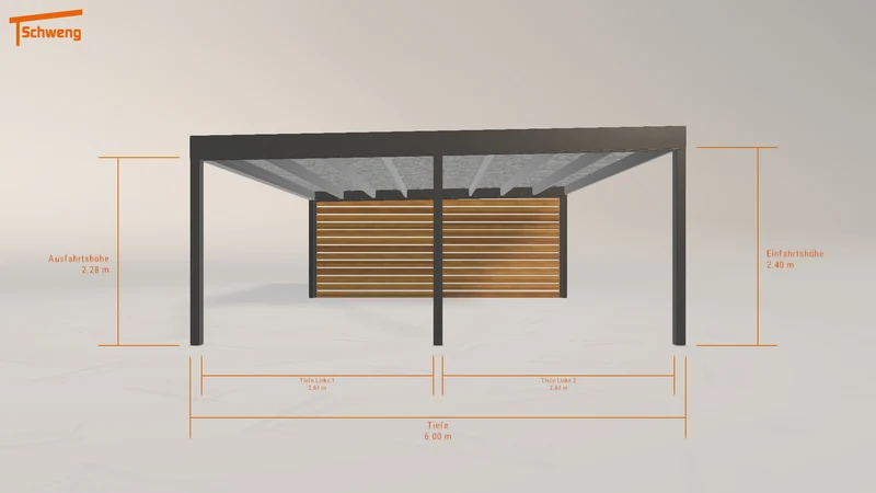 #DE Schweng Flachdachcarport C600 (ID k23vqg) #MTG