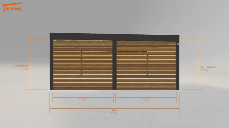 #DE Schweng Flachdachcarport C600 (ID k23vqg) #MTG