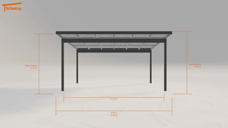 #DE Schweng Pultdachcarport S400 (ID zbk35d)