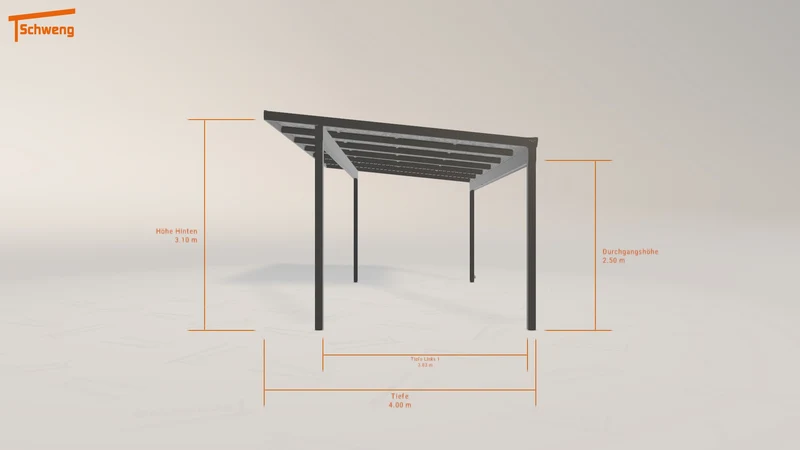#DE Schweng Pultdachcarport S400 (ID zbk35d)