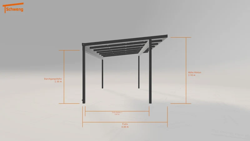 #DE Schweng Pultdachcarport S400 (ID zbk35d)