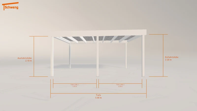 #DE Schweng Flachdachcarport C600 (ID pbdnq8) #MTG