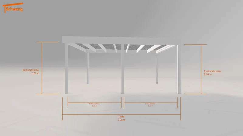 #DE Schweng Flachdachcarport C600 (ID pbdnq8) #MTG