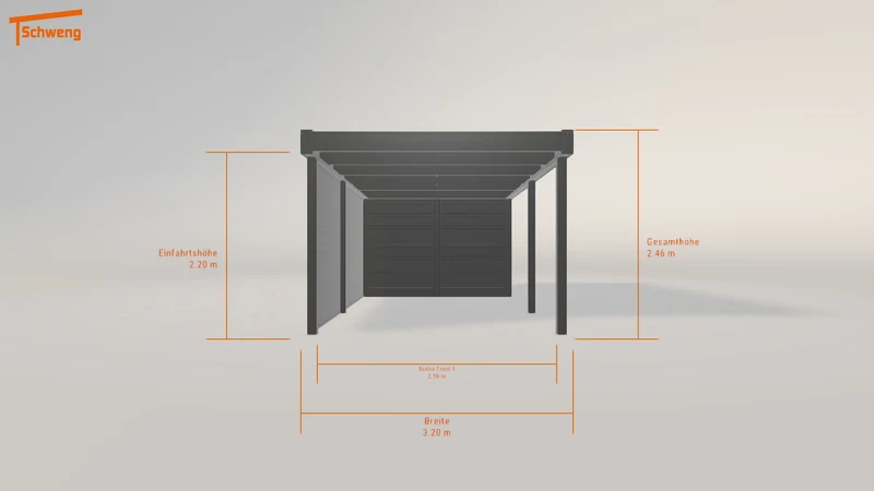 #DE Schweng Flachdachcarport C600+ (ID 33g3gw) #MTG