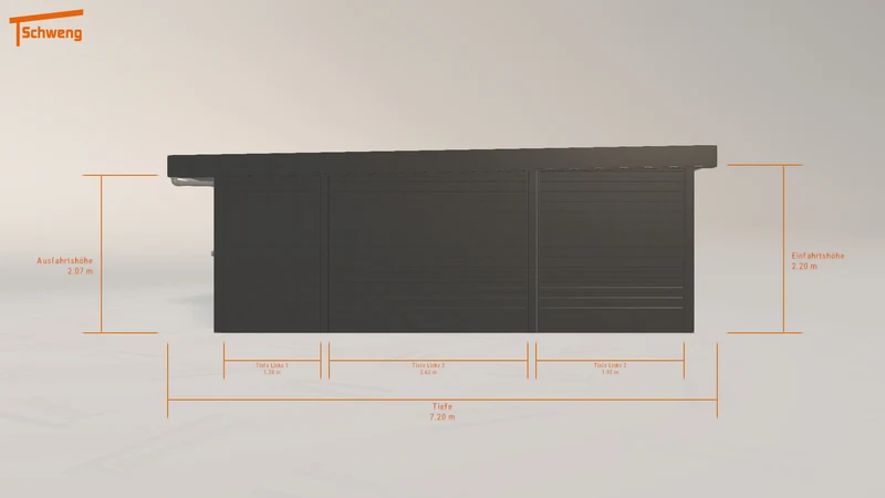 #DE Schweng Flachdachcarport C600+ (ID 33g3gw) #MTG
