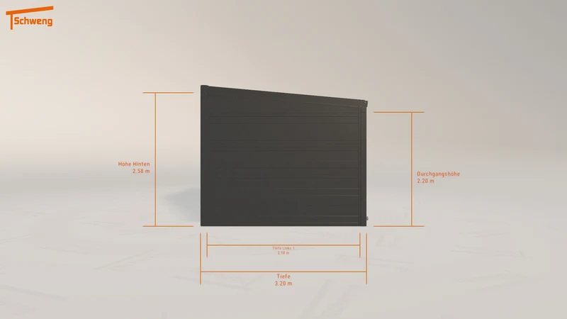 #DE Schweng Terrassenüberdachung S350 (ID 85rvbd)