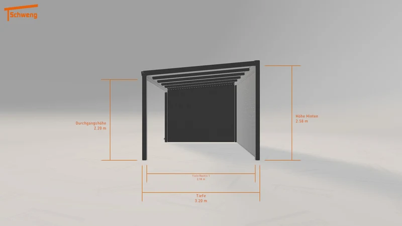 #DE Schweng Terrassenüberdachung S350 (ID 85rvbd)