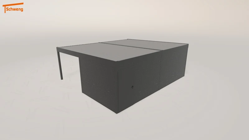 #DE Schweng Flachdachcarport C600+ (ID qd38wg) #MTG
