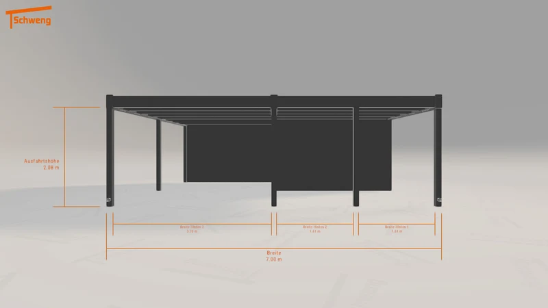 #DE Schweng Flachdachcarport C600+ (ID qd38wg) #MTG
