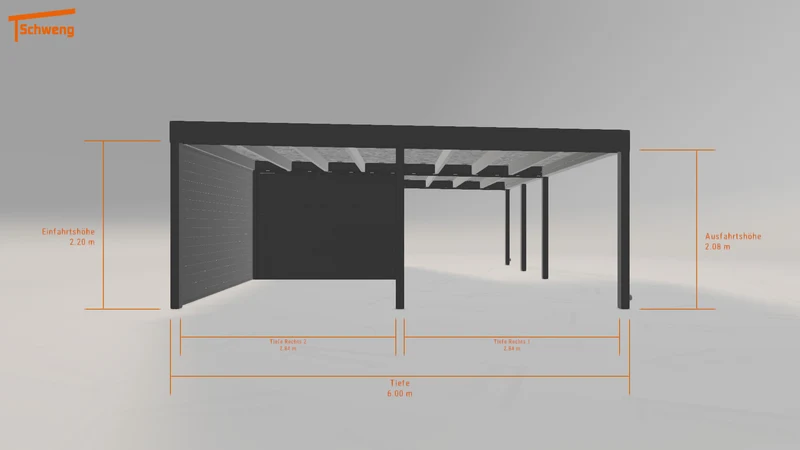 #DE Schweng Flachdachcarport C600+ (ID qd38wg) #MTG