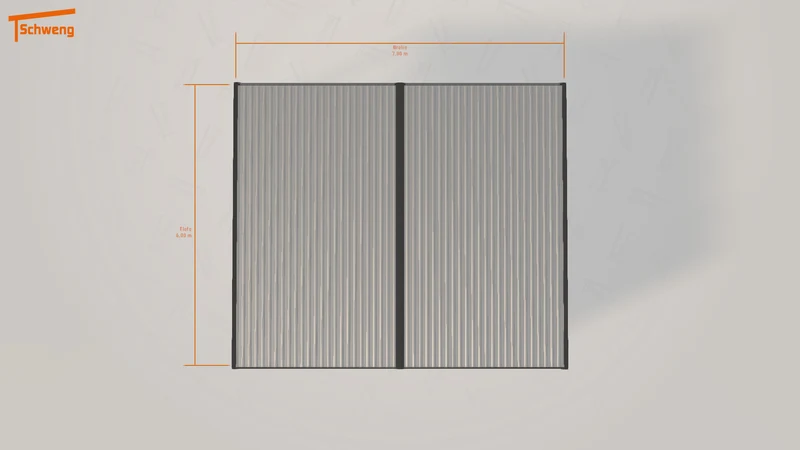 #DE Schweng Flachdachcarport C600+ (ID qd38wg) #MTG