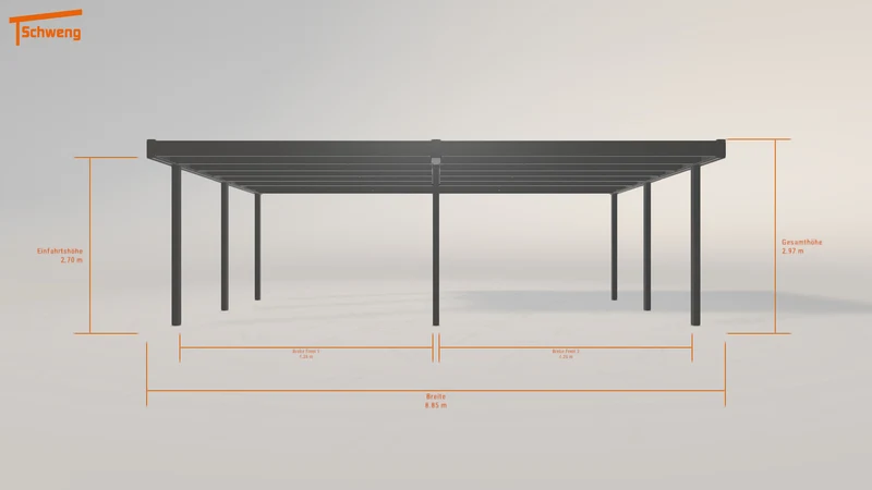 #DE Schweng Flachdachcarport C600+ (ID w3rdrr) #MTG