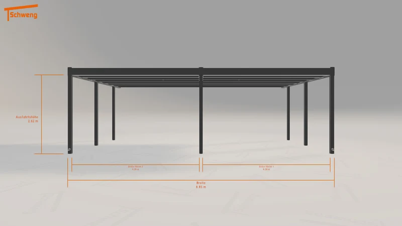 #DE Schweng Flachdachcarport C600+ (ID w3rdrr) #MTG