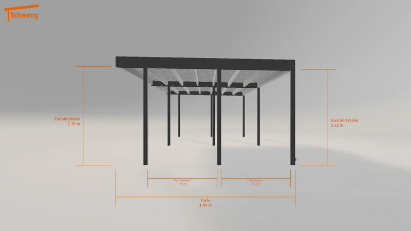 #DE Schweng Flachdachcarport C600+ (ID w3rdrr) #MTG