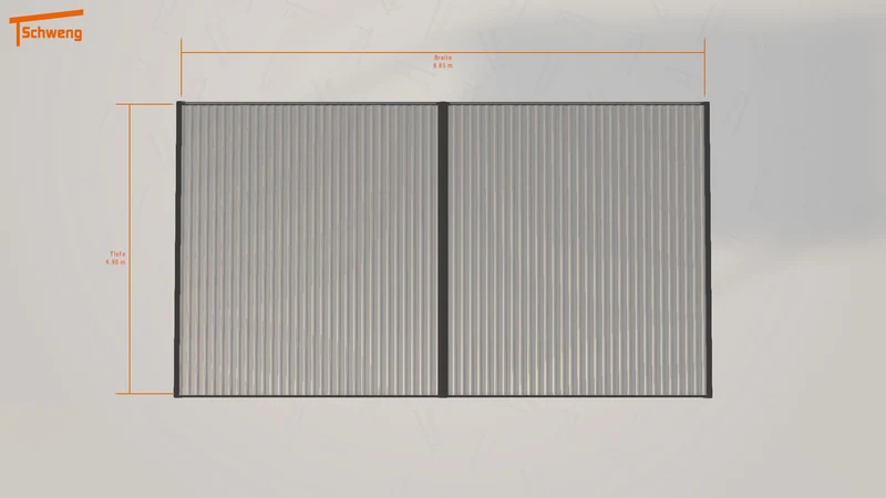 #DE Schweng Flachdachcarport C600+ (ID w3rdrr) #MTG