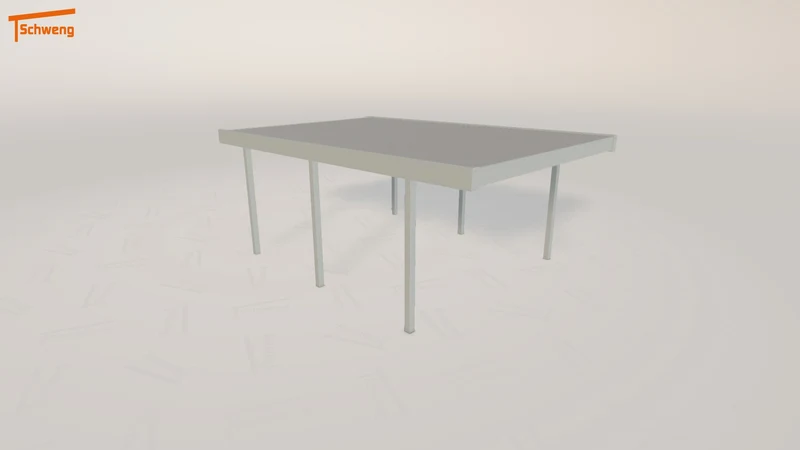 #DE Schweng Flachdachcarport C600 (ID 5mg4gr)