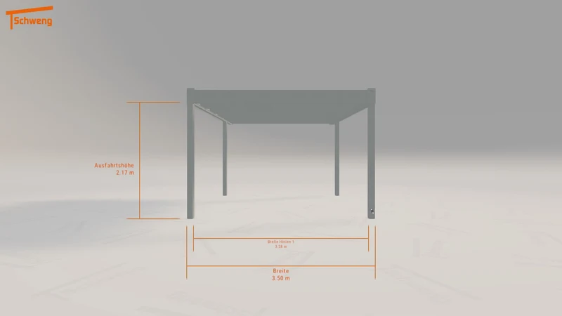 #DE Schweng Flachdachcarport C600 (ID n5njkv)