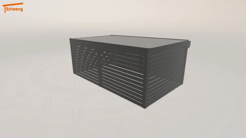 #DE Schweng Flachdachcarport C600 (ID rj3v22)