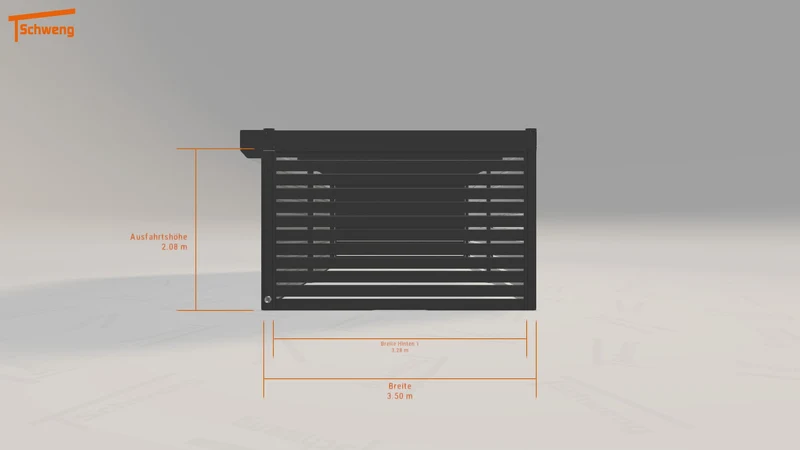 #DE Schweng Flachdachcarport C600 (ID rj3v22)
