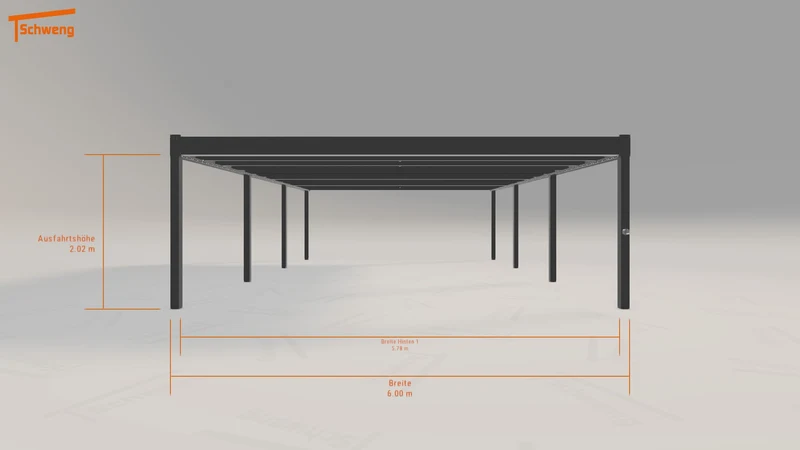 #DE Schweng Flachdachcarport C600 (ID n53g5b) #MTG
