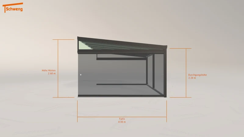 #DE Schweng Terrassenüberdachung S400 (ID w3r5xv)